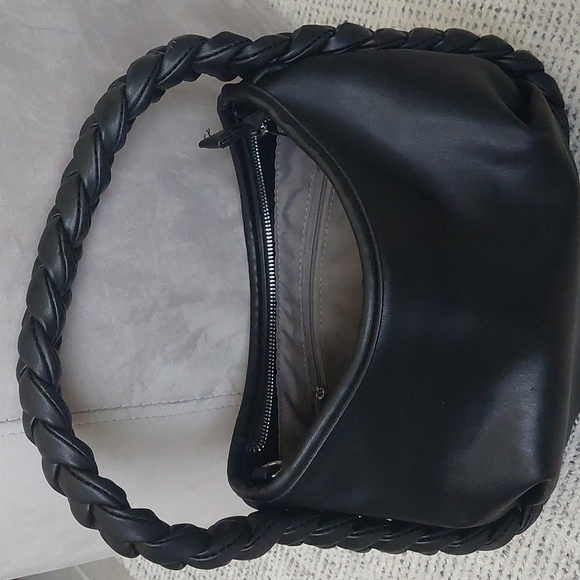 Black braided hobo handbag - Picture 2 of 8